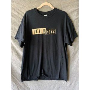 Peach Fuzz Shirt Adult Extra Large Black Short Sleeve Pullover‎ Tee Mens